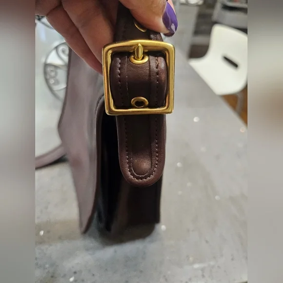 Coach Mahogany Brown Vintage Legacy Medium Studio Flap Bag. - Picture 14 of 17